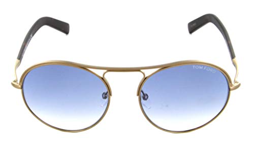 Tom Ford FT0449 37W 54 gafas de sol, Dorado (Bronzo Oscuro OpBlu Grad), 54.0 para Hombre
