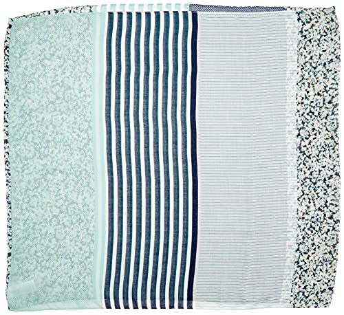 Tom Tailor 1024049 Bufanda Tubular con Estampados, 25986 Soft Leaf Green, Talla única para Mujer