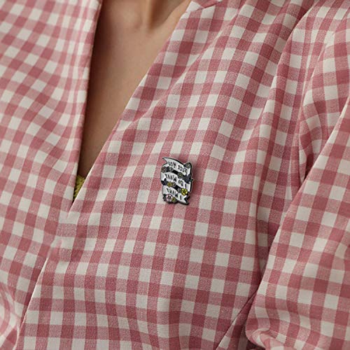 TOOGOO Quote Fy I Do Lo Que Quiero Esmalte Pin Cinta Blanca Feminista Broche Insignia De Metal Jeans Bolsa Sombrero Cuello Pin Pin Botón Joyería Punk