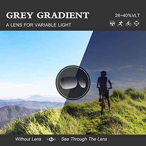 ToughAsNails Lentes polarizadas de repuesto para Oakley Sliver OO9262 Sunglass - Más opciones, Gradiente gris, Talla única