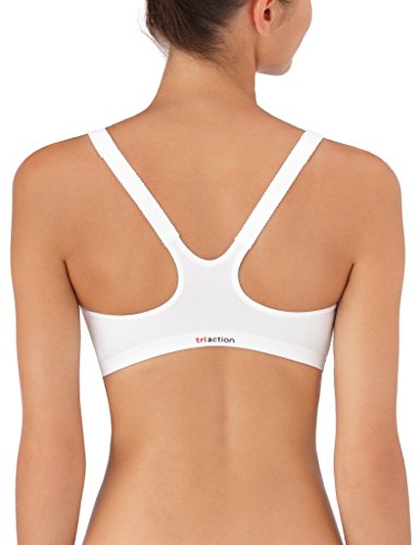 Triumph Triaction Fitness F Sujetador Deportivo y Espalda con Corte Nadador, White, 95C para Mujer