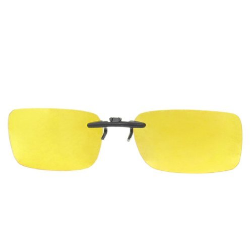 Unisex de plástico transparente amarillo Lente Polarizada solares protector de vidrio Gafas de sol