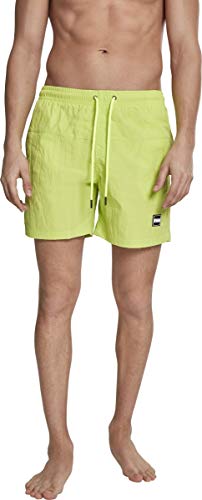 Urban Classics Block Swim Shorts Pnt, Pantalones Cortos para Hombre, Amarillo (Frozen Yellow 01494), Medium