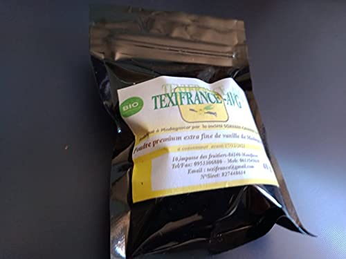vainilla bourbon madagascar- Polvo grado A- 45 Gramos