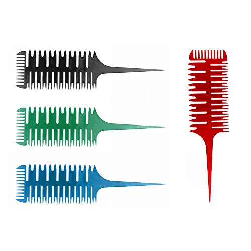 VANKER Unisex Peine Comb Cepillo plástico de peluquería_Negro
