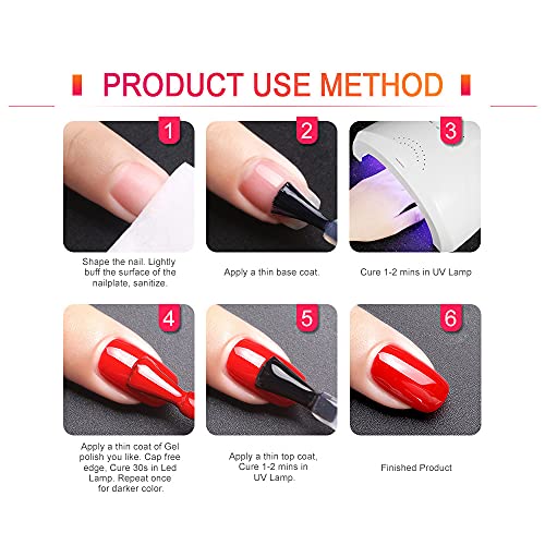 VENALISA Gel Nail Polish, 12ml Deep Violet Brown Coffee Color Soak Off UV LED Nail Gel Polish Nail Art Starter Manicure Salon DIY at Home, 0.43 OZ