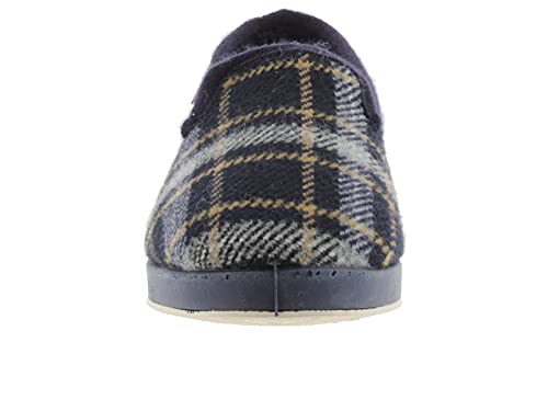victoria Alpargata WAMBA Copete Zapatilla DE CASA Textil Cuadros F/Fieltro 200231-WOMEN para Mujer Marino 40