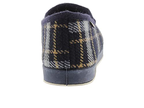 victoria Alpargata WAMBA Copete Zapatilla DE CASA Textil Cuadros F/Fieltro 200231-WOMEN para Mujer Marino 40