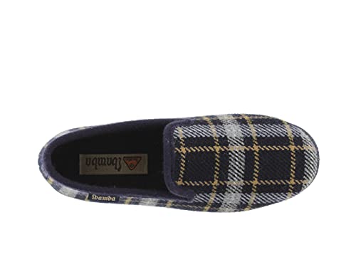 victoria Alpargata WAMBA Copete Zapatilla DE CASA Textil Cuadros F/Fieltro 200231-WOMEN para Mujer Marino 40