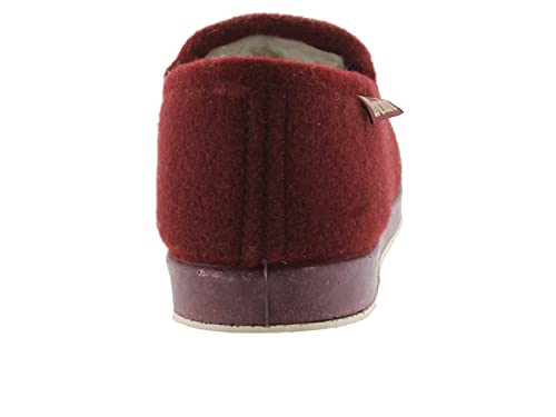 victoria Alpargata WAMBA Copete Zapatilla DE CASA Textil Fieltro F/Borreguillo 200250-WOMEN para Mujer Burdeos 38