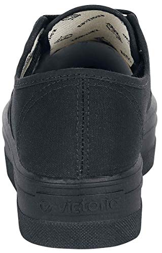 victoria Plataforma VICTORIA Basket Barcelona Lona Total Black 109201-WOMEN para Mujer Negro 38