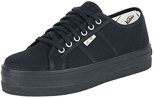 victoria Plataforma VICTORIA Basket Barcelona Lona Total Black 109201-WOMEN para Mujer Negro 38