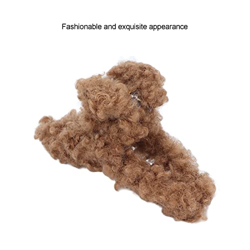 VINGVO Pinza de Garra, Garra de Pelo Decorativa, Informal, Compacta, Portátil, Fuerte, Accesorio para el Cabello para Lavarse la Cara, para Mujeres, Niñas, para Maquillaje, Belleza(Marron Oscuro)