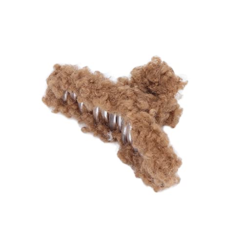 VINGVO Pinza de Garra, Garra de Pelo Decorativa, Informal, Compacta, Portátil, Fuerte, Accesorio para el Cabello para Lavarse la Cara, para Mujeres, Niñas, para Maquillaje, Belleza(Marron Oscuro)