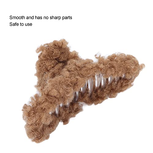 VINGVO Pinza de Garra, Garra de Pelo Decorativa, Informal, Compacta, Portátil, Fuerte, Accesorio para el Cabello para Lavarse la Cara, para Mujeres, Niñas, para Maquillaje, Belleza(Marron Oscuro)