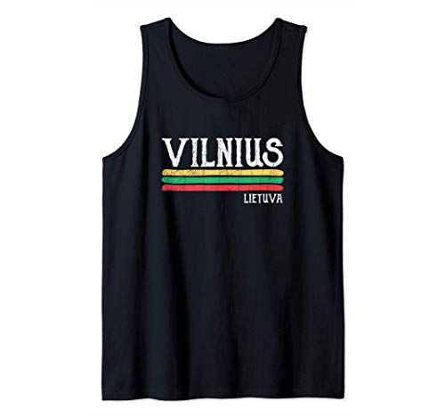 Vintage Vilnius Lituania Lituano Camiseta sin Mangas