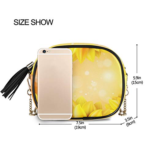 XiangHeFu Organizador Titular de la tarjeta Monedero Monedero Monedero Teléfono Bolsa Belleza Girasol Floraciones Gran capacidad