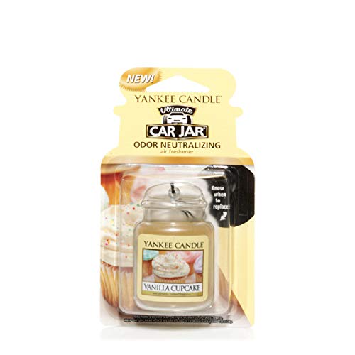 Yankee Candle 1220923E Ambientador de Aire del Coche, Car Jar Ultimate, Vanilla Cupcake