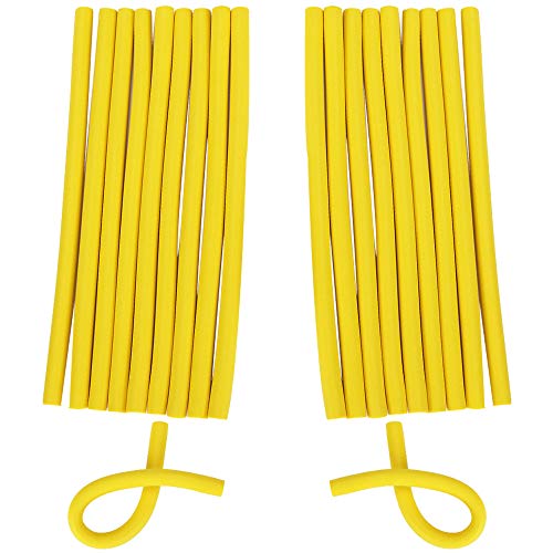 ZEVONDA Rulos para el Cabello - Rodillos para el Cabello Rodillos para Rizador de Espuma Flexible Productos de Peluquería Rizador para Pelo Largo, Mediano y Corto, 1.0cm / 20 piezas