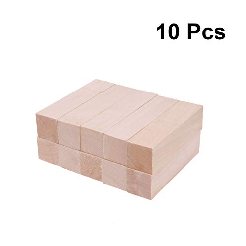 10 bloques de madera maciza Supvox, kit de tallado, madera de tilo grande, para adultos, principiantes y niños