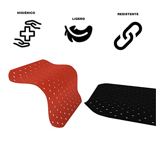 2 Accesorios Freidora de Aire sin Aceite - Almohadillas Airfryer para Cesta - Alfombrillas de Silicona para Cestillo - Utensilios Repuesto para Horno (Cuadrado 19cm)