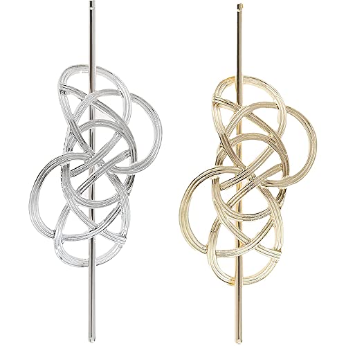 2 Piezas Horquilla en Forma de Metal, Horquillas Vintage para Mujer, Pinza de Pelo Celta, Horquilla Estilo Vintage, Retro Pinzas para el Cabello, Para Bodas, Invitados, Fiestas, Oficinas, Trabajo