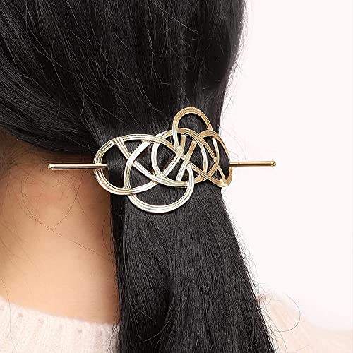 2 Piezas Horquilla en Forma de Metal, Horquillas Vintage para Mujer, Pinza de Pelo Celta, Horquilla Estilo Vintage, Retro Pinzas para el Cabello, Para Bodas, Invitados, Fiestas, Oficinas, Trabajo