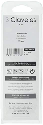 3 Claveles 12378 Cortacallos, Acero Inoxidable de 15 cm