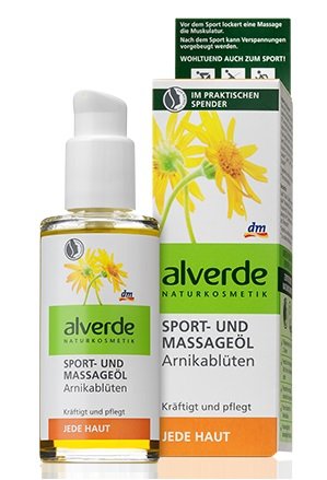 alverde – Aceite para el deporte y masaje – Flores de arnica- 100 ml