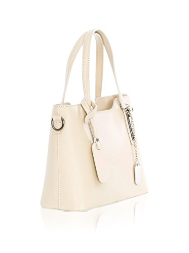 Anna Morellini Bolso asa de mano Crema