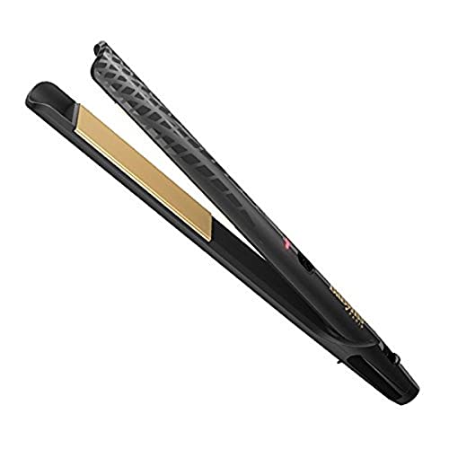 BaByliss ST410E Straightening iron Caliente Negro, Marrón Utensilio de peinado - Moldeador de pelo (Plancha de pelo, Caliente, Cabello dañado, Thick hair, 230 °C, 90 s, Negro, Marrón)