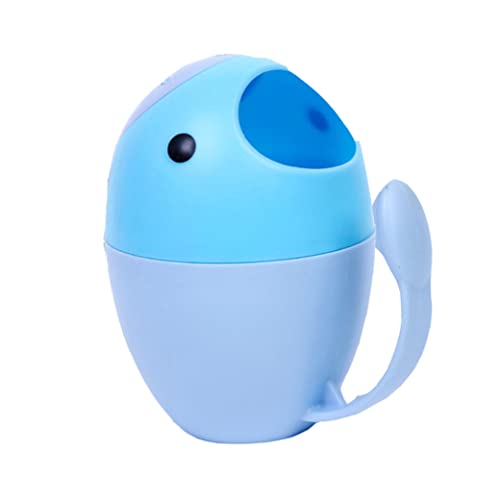 Baobiutin Niños champú Enjuague la Taza de champú Taza de champú para niños baño de la Taza de la Taza de la Taza del champú Azul