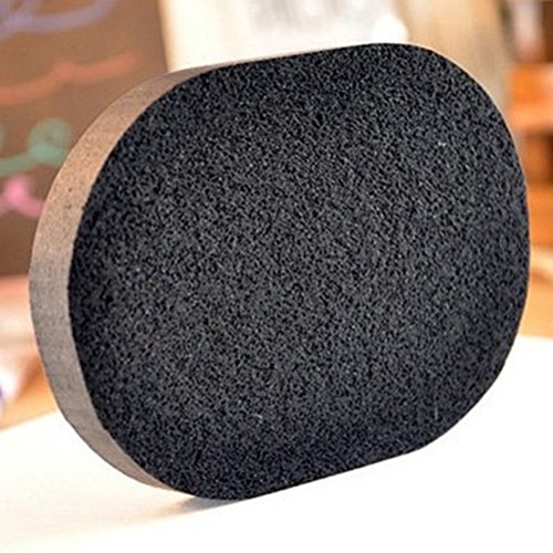 Beaupretty 10pcs Negro Facial de limpieza de esponja Puff Wash almohadillas faciales con carbón de bambú activado para exfoliante de limpieza de la piel