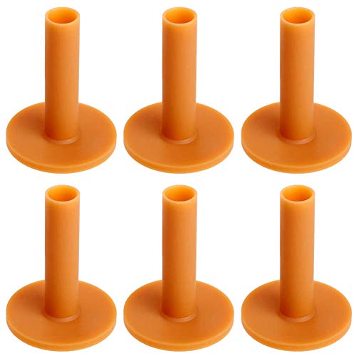 BESLIME Tees de Goma de Golf, tee De Goma Caucho, Tees de Goma de Golf Deportivo Campo de prácticas tee Tenedores de práctica de Entrenamiento para Principiantes, 45 mm, 60 mm, 70 mm,6 pcs