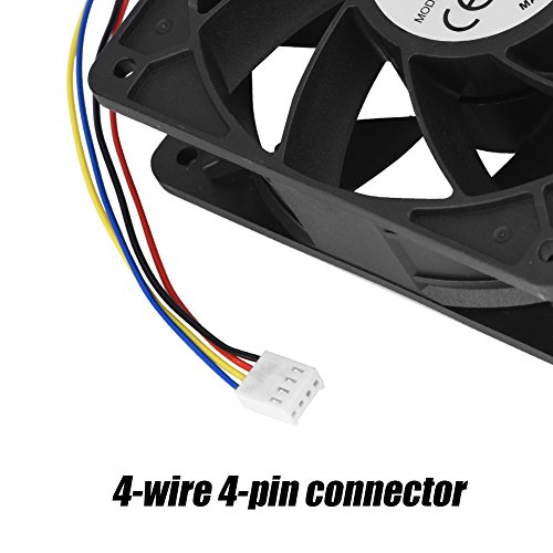 Bewinner DC 12V 5.0A 7500RPM 4 Pines Ventilador de Refrigeración para el Antminer S7 S9, Tecnología de Moldeo por Inyección,Alta Precisión Rodamientos de Bolas Dobles,Ventilador de Enfriamiento