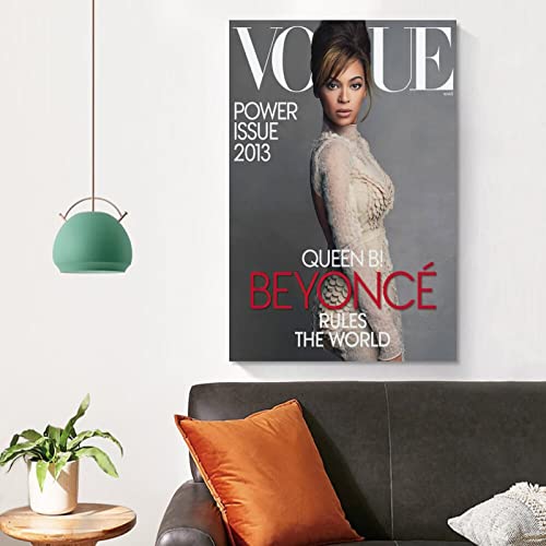 Beyoncé Photos Acover - Póster vintage, lienzo con impresión artística, para decoración del hogar, decoración navideña sin marco, 50 x 75 cm