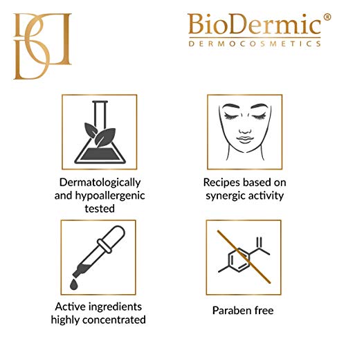 BioDermic Crema de Día con Ácido Hialurónico, dermocosmética antiedad, hidratante, suavizante y nutritiva, Fabricada en la UE, 1 x 50 ml
