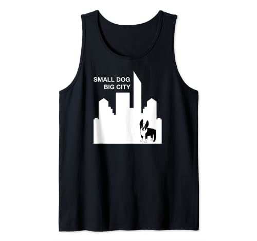 Boston Terrier en la gran ciudad Camiseta sin Mangas