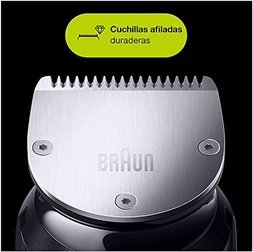 Braun MGK7220 Recortadora 10 en 1, set de depilación corporal y cortapelos para hombre + King C. Gillette Gel Limpiador para Barba y Rostro + Bálsamo para Barba + Gel de Afeitar Transparente