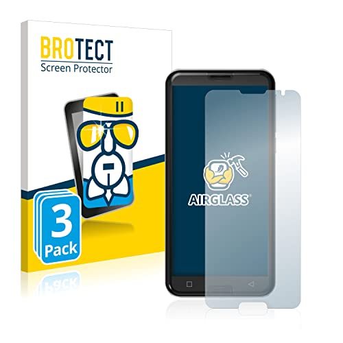 BROTECT Protector Pantalla Cristal Compatible con Emporia Smart 3 Protector Pantalla Vidrio (3 Unidades) - Dureza Extrema, Anti-Huellas, AirGlass