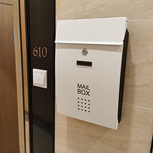 Buzones De Oficina De Correos Montado En La Pared Hogar De Hierro Forjado Gran Cerradura Opinión De La Escuela Correo De Opinión De La Escuela De Pared Al Aire Libre Caja Exprés
