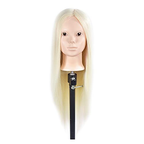 Cabeza de maniquí Maniquin Head Hair Maniqui Peluquería PRÁCTICA Cabeza HANIQUIAS Mujeres para Las Mujeres DE Pelo DE Pelo DE Pelo DE Pelo para EL MAQUEO ( Color : White )