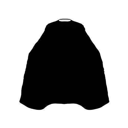 Cabo de peluquería de lujo, color negro, resistente al agua, con cierre de cuello ajustable, para peluquería y peluquería, para hombres y mujeres, tamaño: 130 x 150 cm