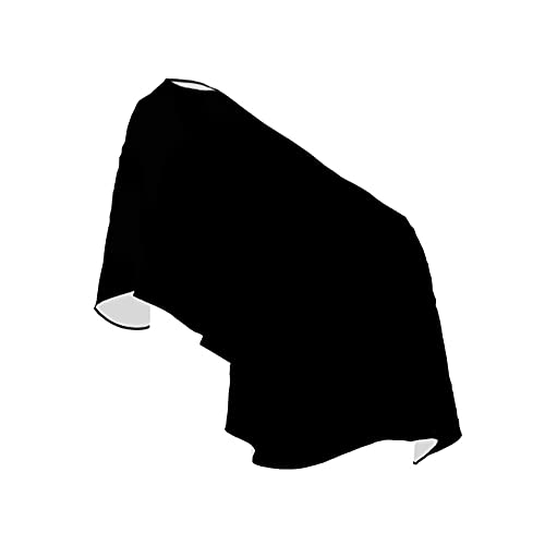 Cabo de peluquería de lujo, color negro, resistente al agua, con cierre de cuello ajustable, para peluquería y peluquería, para hombres y mujeres, tamaño: 130 x 150 cm