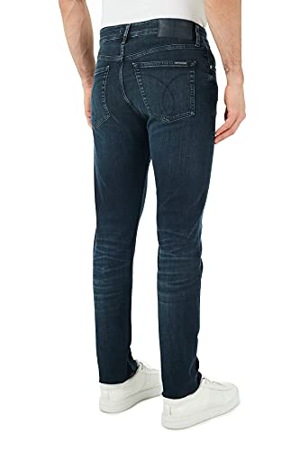 Calvin Klein Jeans Cono Delgado Jeans, Denim Dark, 30W / 30L para Hombre