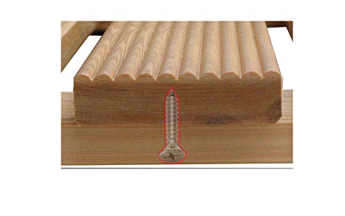 Castelmerlino Tarima para ducha en madera de alerce con listones atornillados 49x79 cm para platos de ducha 70x100
