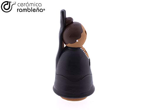 CERÁMICA RAMBLEÑA | Incensario cofrade Mantilla | Incensarios religiosos | Incensarios de Barro | Incensarios Originales | Incensario Semana Santa | 9x9x19.5 cm | Accesorios INCLUIDOS