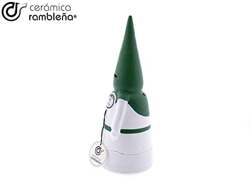CERÁMICA RAMBLEÑA | Incensario nazareno con Vela Blanco-Verde | Incensarios religiosos | Incensarios de Barro | Incensarios Originales | Incensario Semana Santa | 9x9x26 cm | Accesorios INCLUIDOS