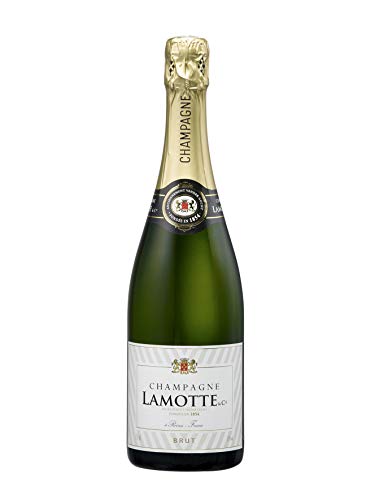 Champagne Brut Francés Lamotte & Cie - 1 Botella 750 ml - Champagne Brut Equilibrado con Burbujas Finas - Fabricado en Francia