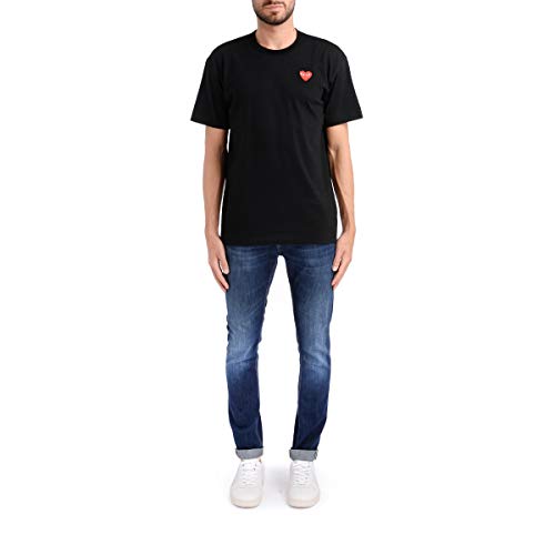 Comme des Garçons Play T-Shirt NERA Cuore Rosso - XXL